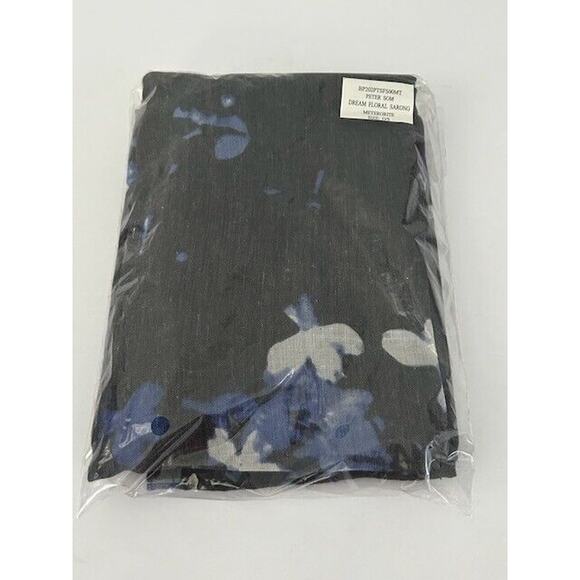 Peter Som Sarong Cover Up Dream Floral Print Tasseled Meteorite Purple OS NWT - Picture 4 of 5